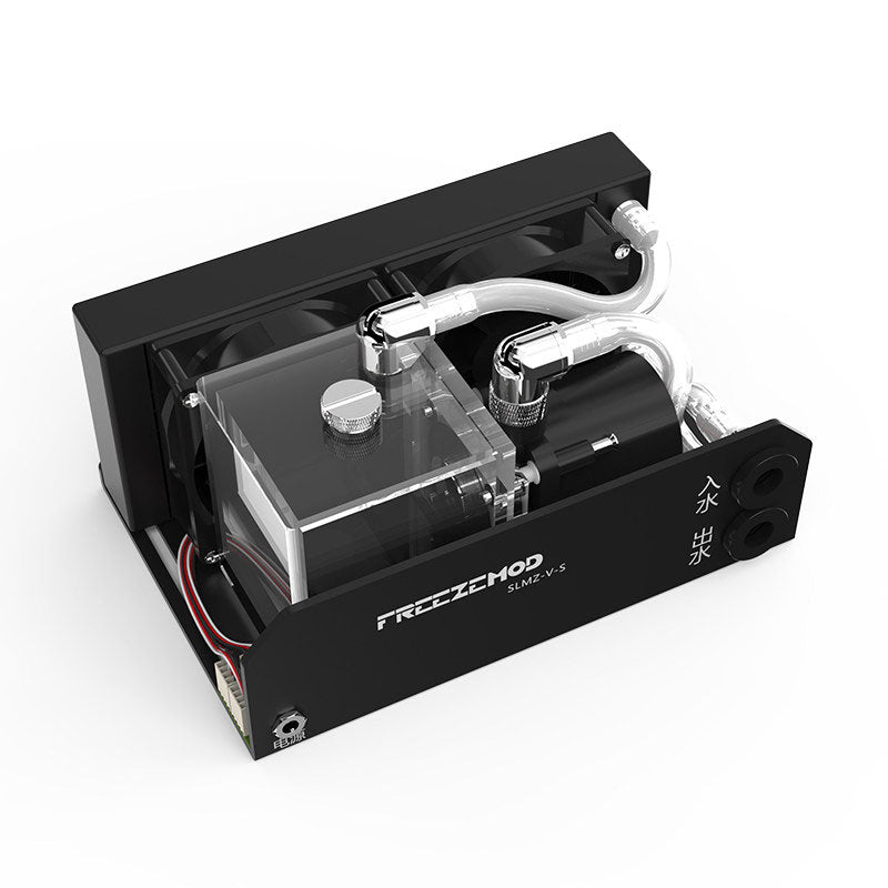 FREEZEMOD SLMZ-V-S 12V Industrial Water Cooler Module Dual Fan with Large Water Tank (2000RPM Fan)