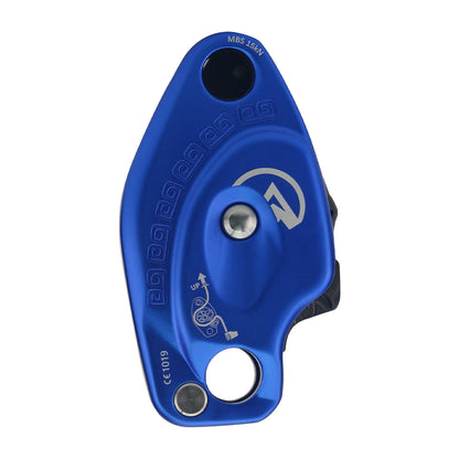 Camnal Blue Anti-panic Version Outdoor Descender 15KN 10-12mm Rope Climbing Lift Retarder High Altitude Operation Protector