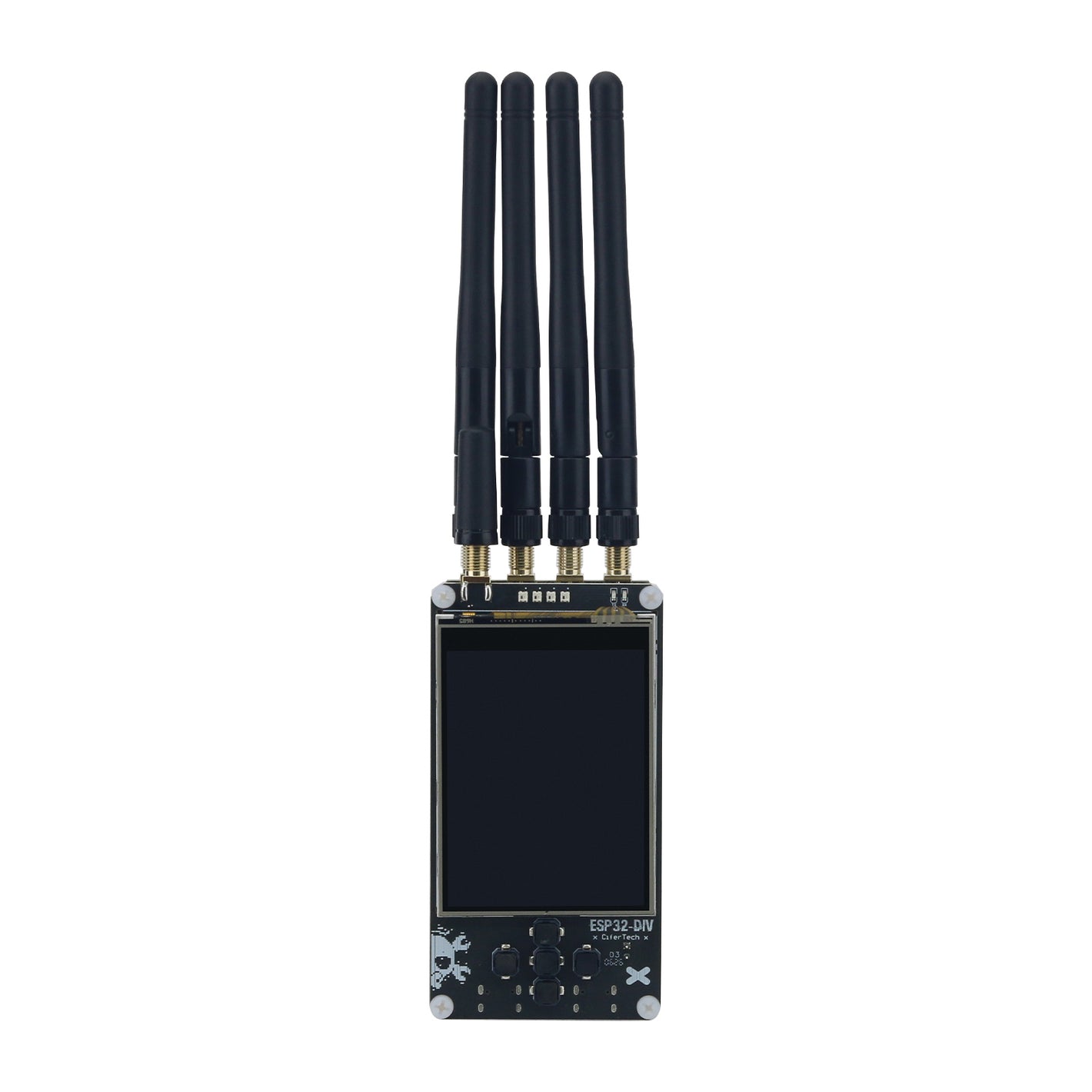 ESP32-DIV V2.0 WiFi+Bluetooth NRF24 RF Chip ESP32 Development Board Handheld Wireless Analysis and Testing Tool (Long Antenna)