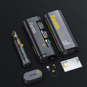 Fanttik F2 Pro Precision Electric Grinding Pen Handheld 5-Speed 25000RPM Polishing and Engraving Pen Kit (55PCS Accessories)