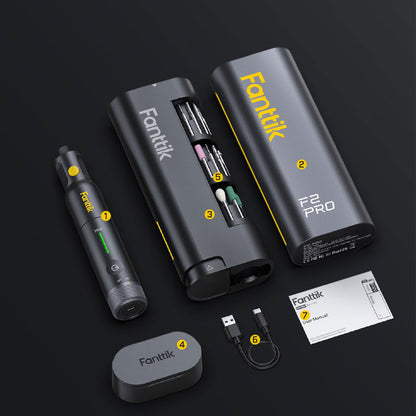 Fanttik F2 Pro Precision Electric Grinding Pen Handheld 5-Speed 25000RPM Polishing and Engraving Pen Kit (55PCS Accessories)