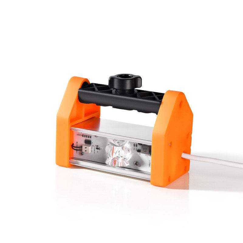 LED Spotlight 155-Degree Wide Angle Wall Polishing Lamp Leveling Tool Construction Acceptance Wall Flatness Checker (Orange)