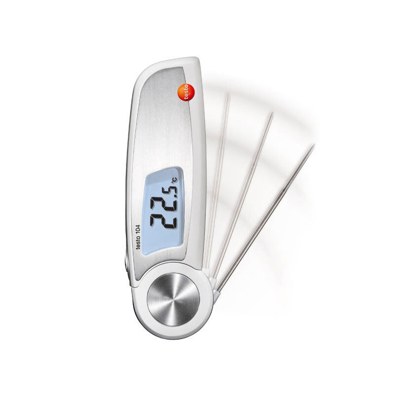 Original Testo104 -50 to 250 Celsius Degree Waterproof Foldable Food Thermometer OLED Temperature Detector
