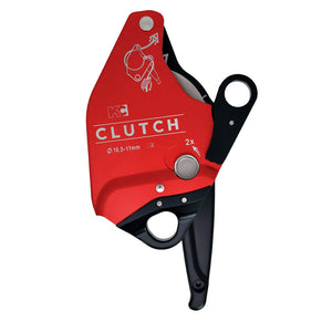 Red KC Clutch Descender Unidirectional Brake Pulley High Altitude Work Rope Rescue Protection