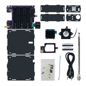 Unassembled Black Transparent Shell K3 150kHz-1300MHz Aviation Full Band Receiver Kit Wireless Digital Audio Terminal