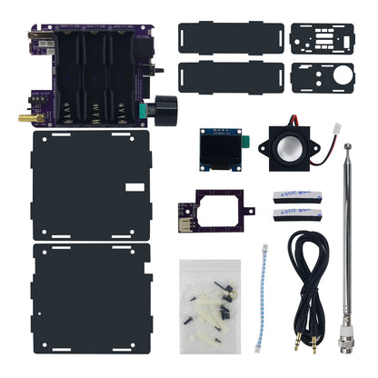 HamGeek Unassembled Black Transparent Shell K3 150kHz-1300MHz Aviation Full Band Receiver Kit Wireless Digital Audio Terminal