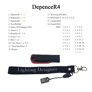 2025 Symphony Version Software DMX512 Lighting Controller DJ Stage DMX Light VJ Software USB Dongle for DepenceR4/BEYOND/MA2