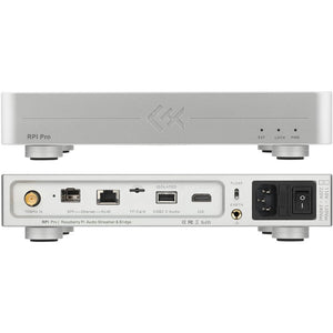 Silvery 230V RPI Pro Streaming Media Digital Music Turntable Roon Bridge HiFi Audio Streamer Built-in CM4 for Raspberry Pi