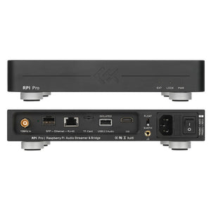 Black 115V RPI Pro Streaming Media Digital Music Turntable Roon Bridge HiFi Audio Streamer Built-in CM4 for Raspberry Pi