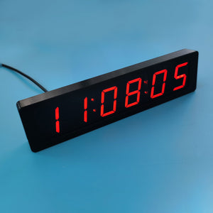 Red LED Version GPS/Beidou Satellite Timing 6-Bit 1.2-Inch Digital Clock Type-C USB5V with Time Memory Function