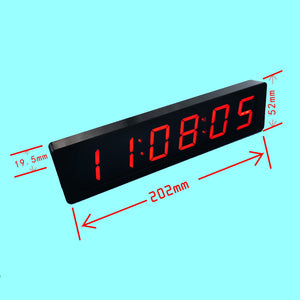 Red LED Version GPS/Beidou Satellite Timing 6-Bit 1.2-Inch Digital Clock Type-C USB5V with Time Memory Function