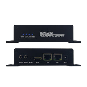 H.265/H.264 9-Channel Network Transcoder RTSP to RTMP Network Camera IPC to Network Live Streaming 4K60 Transcoding