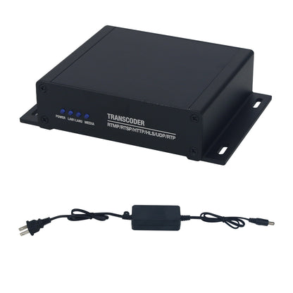 H.265/H.264 9-Channel Network Transcoder RTSP to RTMP Network Camera IPC to Network Live Streaming 4K60 Transcoding