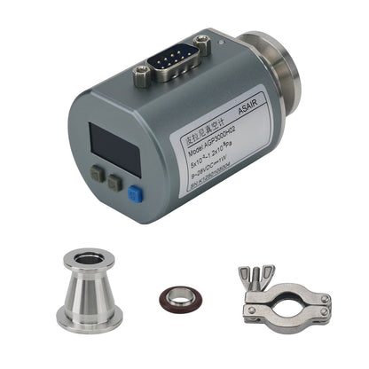 ASAIR High Precision Digital Display Pirani Vacuum Gauge KF16 to KF25 Kit Replacement for INFICON PSG500 Pirani Gauge