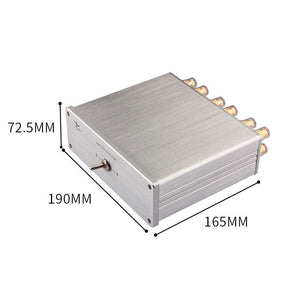 YYAUDIO Silvery 2-IN 1-OUT HiFi Power Amplifier Audio Switcher Multifunctional Lossless Speaker Selector