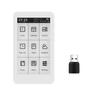 HamGeek M3 Portable E-Book Reader 3.7-inch Touch Screen E-Paper 10-Level Adjustable Backlight Clock E-Ink Display