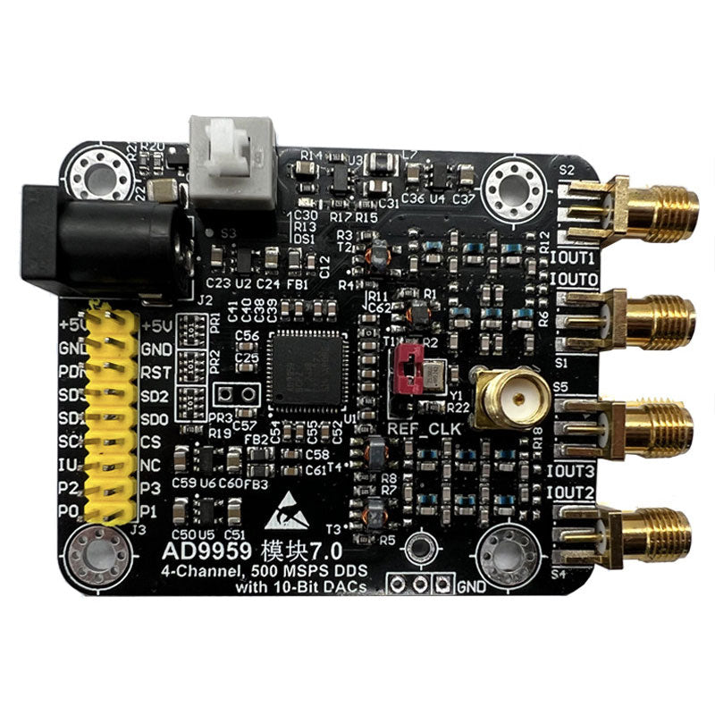 AD9959 High Speed DDS Module 4-Channel Direct Digital Frequency Synthesizer Onboard Four RF Transformer Signal Generator