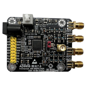 AD9959 High Speed DDS Module 4-Channel Direct Digital Frequency Synthesizer Onboard Four RF Transformer Signal Generator