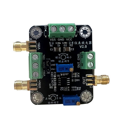 AD8429 15MHz 22V/us Instrument Amplifier Module Weak Signal uV Voltage Single-end/Differential Amplifier Module