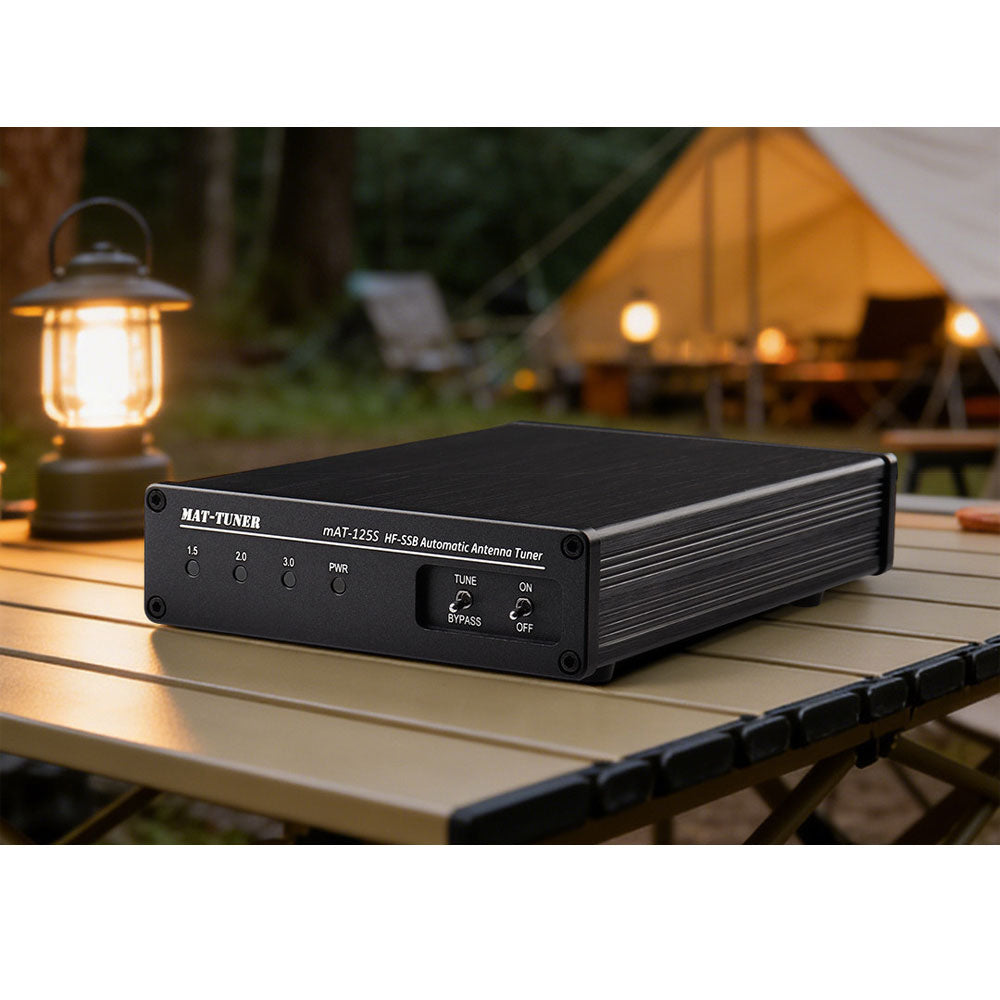 HamGeek mAT-125S HF-SSB 1.8-54MHz Universal Automatic Antenna Tuner 120W Support for YAESU/ICOM Radios