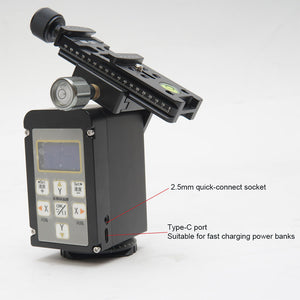 E-slider Starry Mosaic Mini 2-Axis Electric Astronomical Camera Gimbal with Quick Mount Board for Time-lapse Photography