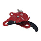 Red ASAT RD2 Unidirectional Brake Pulley Type Descender Lift Retarder 30-150KN Industrial Rope Climbing Accessory
