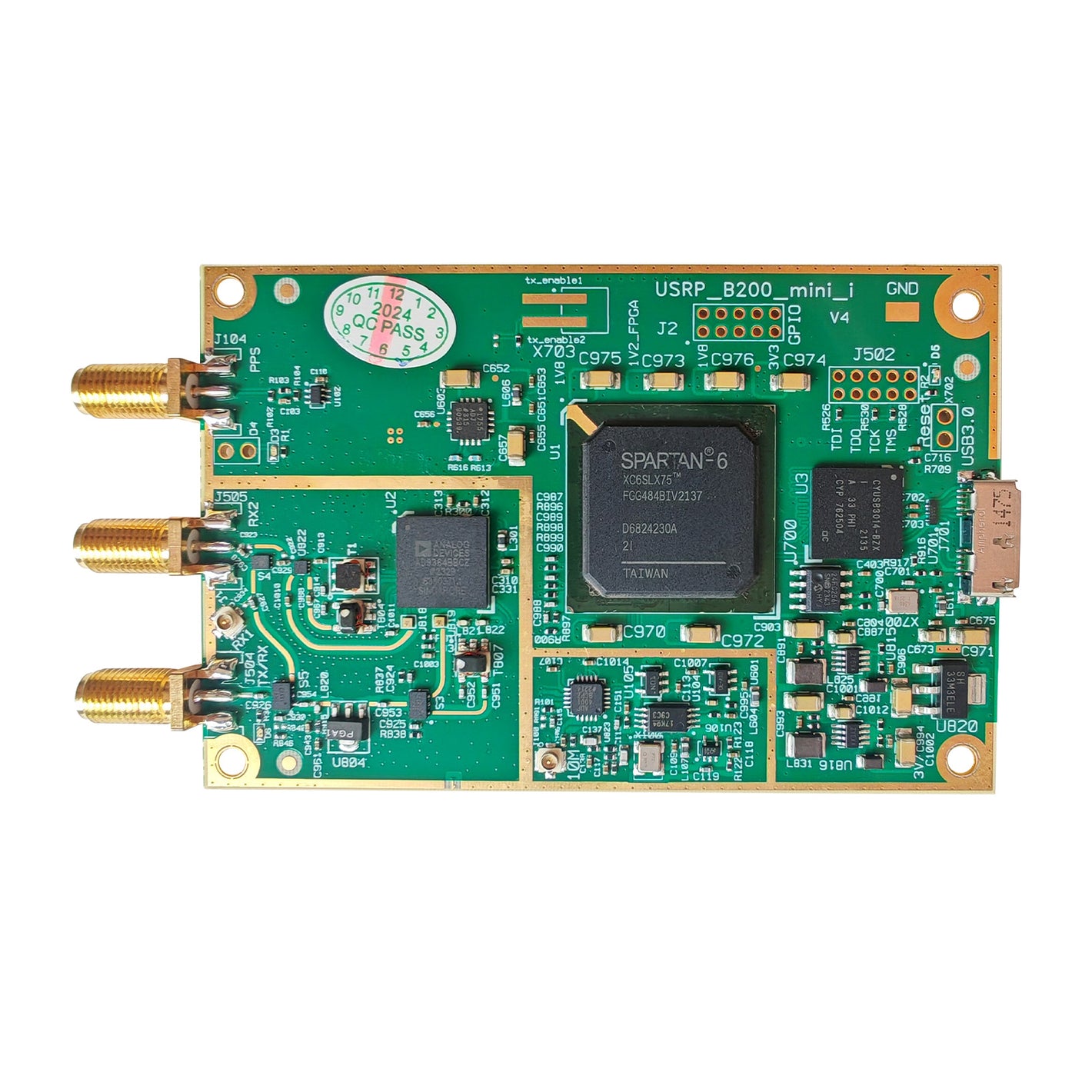 HamGeek B210 70M-6GHz SDR Radio SDR Transceiver Module Software Defined Radio TX RX Replacement for USRP B210