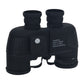 Black 10x50 Navigation LED Compass Binocular Waterproof and Antifog ED Telescope 10X IR Rangefinder Binocular