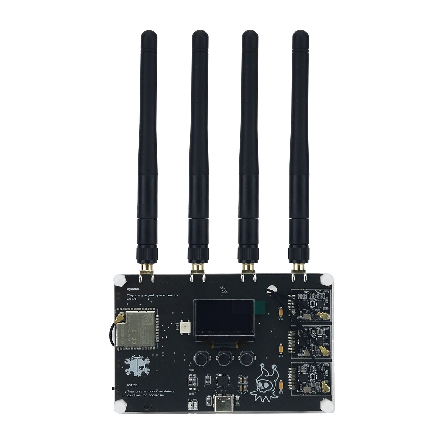RF-Clown V2 Opensource Wireless Security Tester Bluetooth WiFi Jammer 3xGT24 Mini RF Module with 0.96-Inch OLED