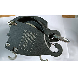 Black XRT100 Electric Lift Descender 150KG Load Capacity Rock Climbing Lift Retarder for 12-13MM Ropes