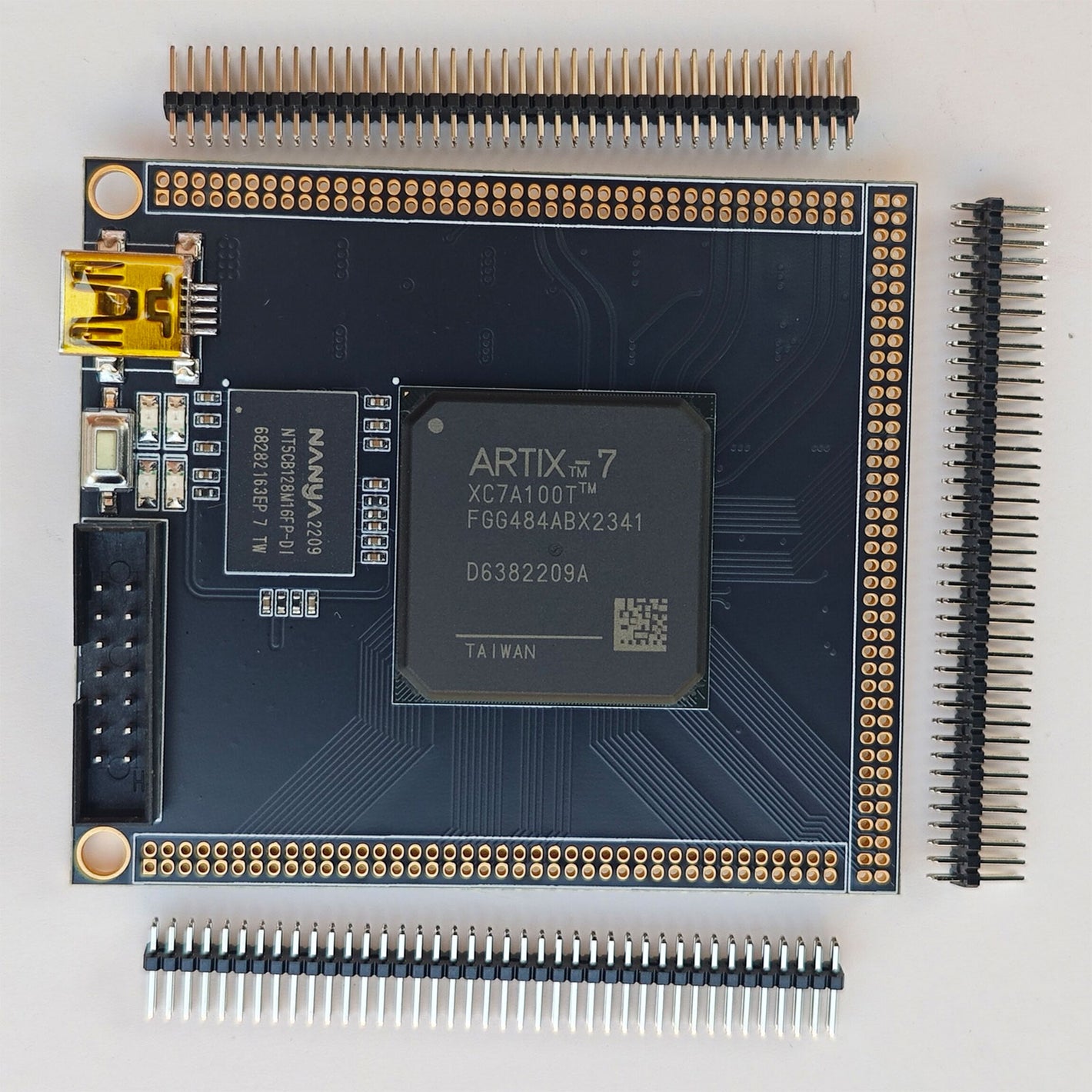 XC7A100T-FGG484 Core Board FPGA Development Board Onboard 2Gbit DDR3 5V/500mA Mini USB for Artix7