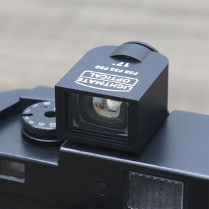 Black LightMate OV-X2 17-Degree Optical Viewfinder 28MM/35MM/50MM Frame of View for Film/Digital Cameras