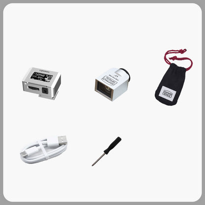 Silvery LightMate Area 2S Exposure Meter + OV-X2 17-Degree Optical Viewfinder Set for Film Cameras