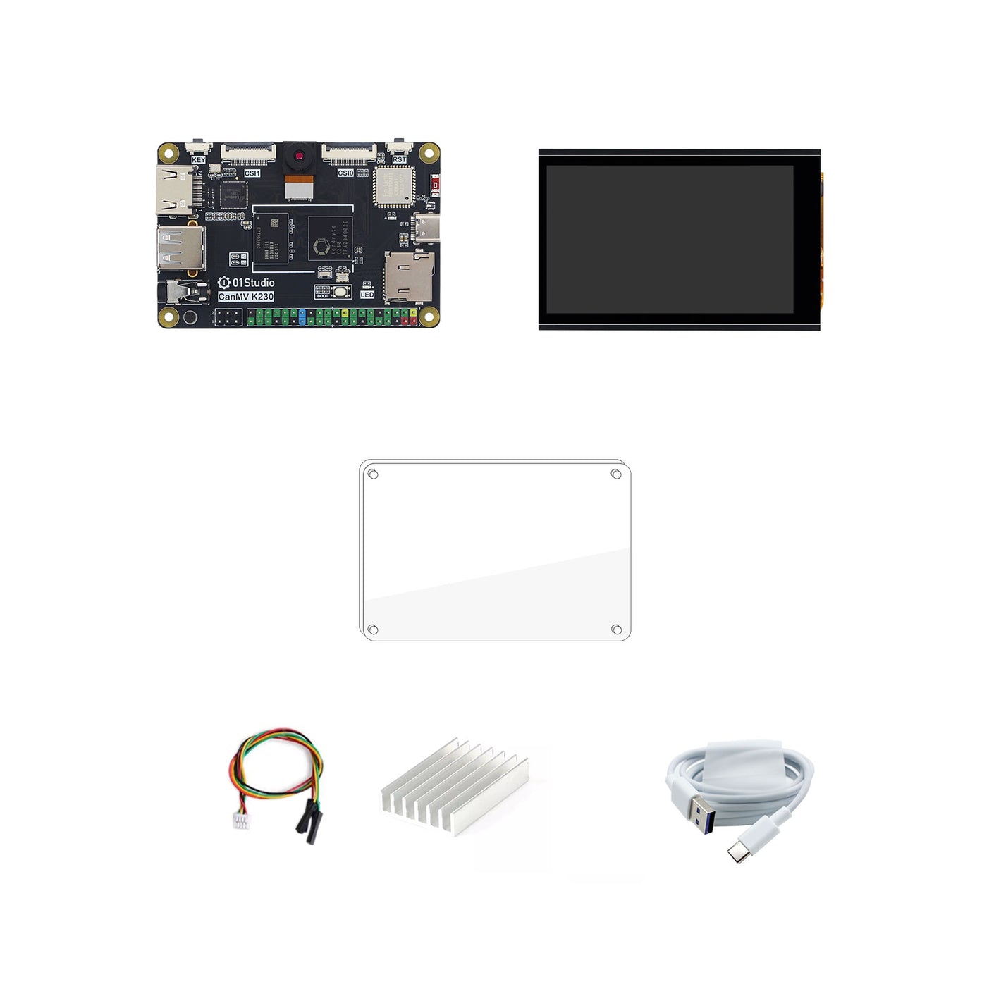 CanMV K230 AI Development Board Camera Visual Recognition Module 6TOPS 2GB RAM Support for Python Programming