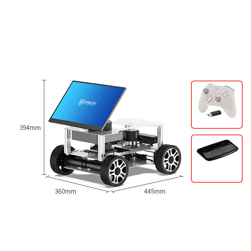 R550 Ackermann Robot Advanced Version Pendulum Hanging ROS2 AI Robot Mobile Intelligent Chassis + Raspberry Pi5 8GB (Plus)
