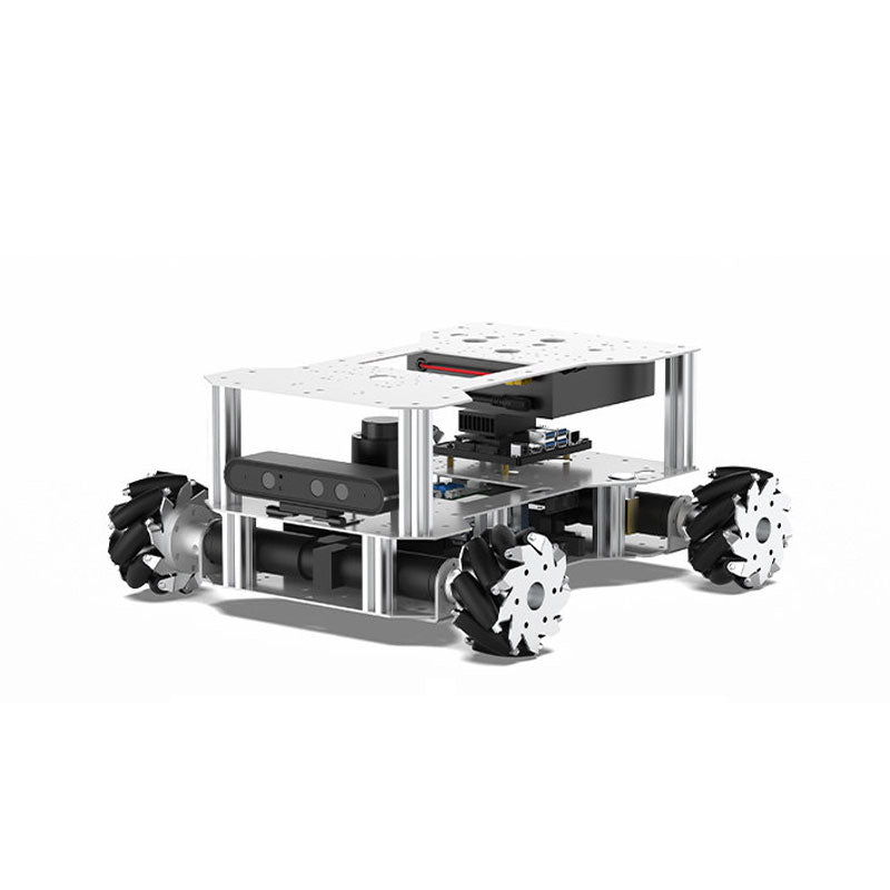 R550 Mecanum Wheel Robot Advanced Pendulum Hanging ROS2 AI Robot Mobile Intelligent Chassis + Raspberry Pi 5 8GB (Standard)