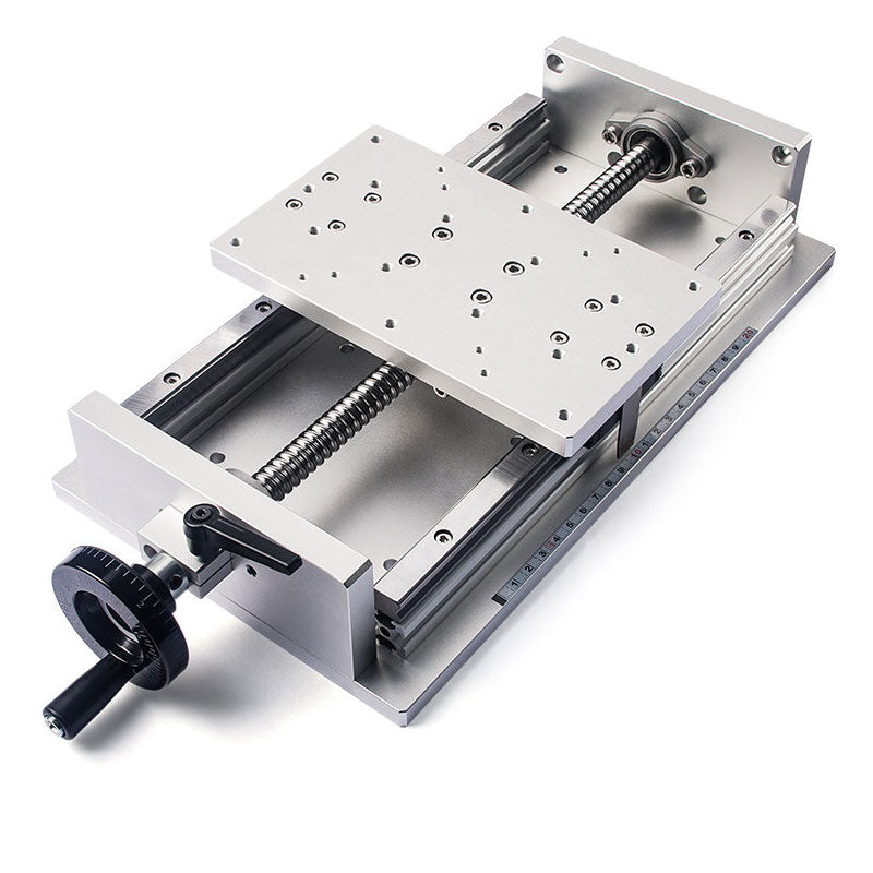 XKT200-L400 Manual X-Axis Ball Screw Slide Rail 120x200mm Table 400mm Stroke 50kg Load Linear Stage