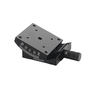 GFG4040-C25H15 Manual Goniometer Stage ±20° Tilt 2.5kg Load High-Precision Sliding Table for Optical Lab