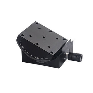 GFG6090-C15H30 Manual Goniometer Stage ±45° Tilt 3kg Load High-Precision Sliding Table for Optical Lab