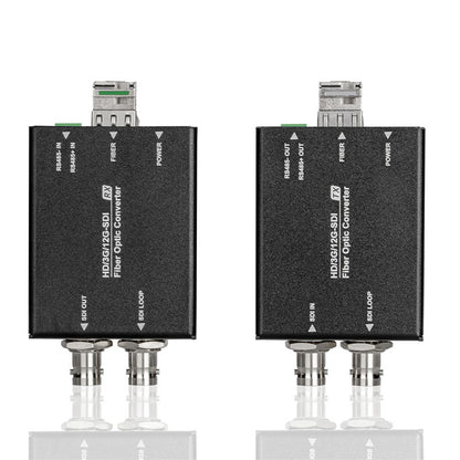 12G-SDI 1-Channel Fiber Optic to SDI Converter TX+RX Loop Out 4K60Hz Support Audio and Video Synchronous Transmission