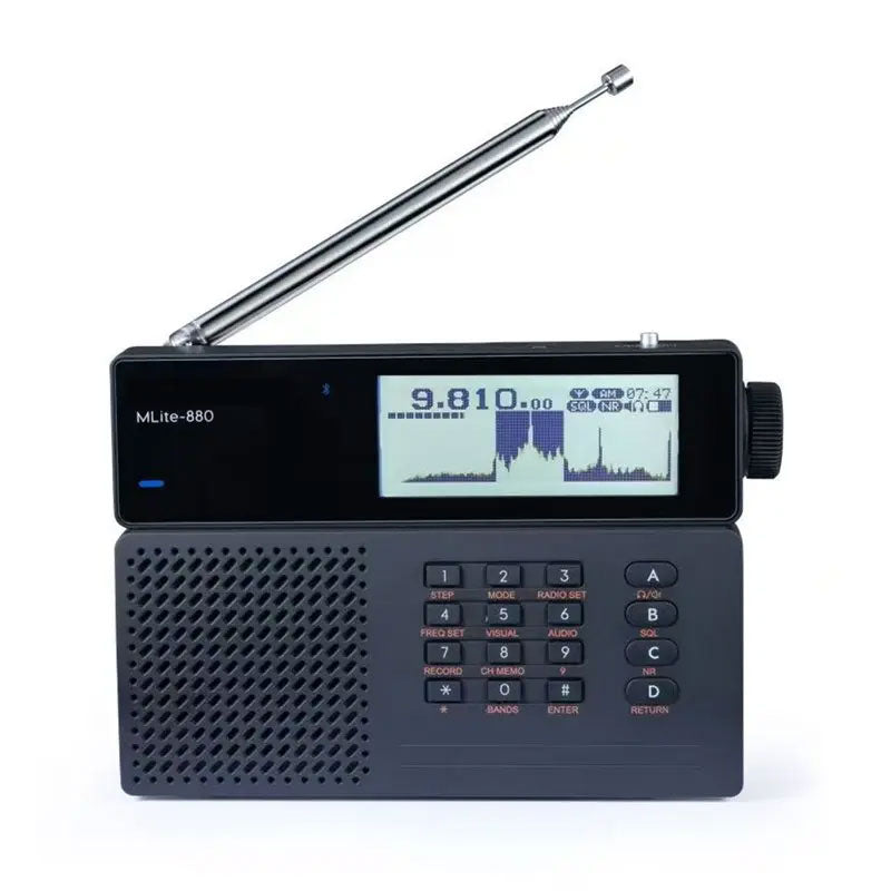 HamGeek MLite-880 Portable Digital AM FM LW MW SW RDS Full Band Receiver Built-in Low Noise Amplifier