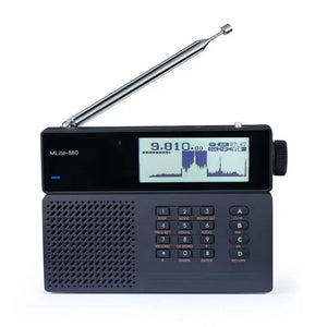 MLite-880 Portable Digital AM FM LW MW SW RDS Full Band Receiver Built-in Low Noise Amplifier
