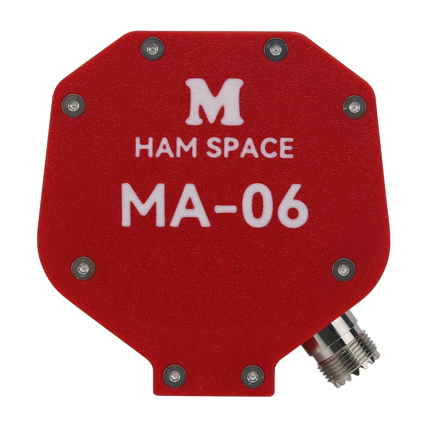 HamGeek Red MA-06 100W Positive V + Horizontal Shortwave Telescopic Antenna Base Built-in 1:1 Balun
