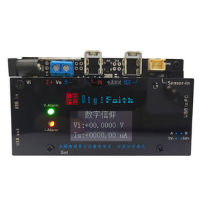 High-Precision Isolated ±1µA~±10A Voltage Current Meter Auto Range Serial Version (DF-6107 without Shell)