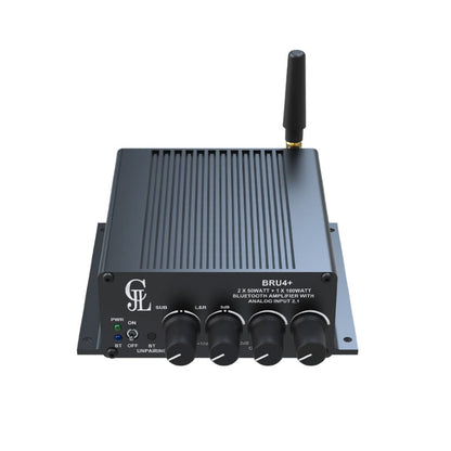 BRU4+ Bluetooth5.3 2x50W+100W 2.1 Channel TPA3116 HiFi Digital Audio Power Amplifier DSP Tuning