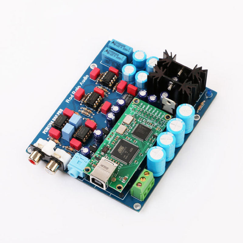 Rod Rain Audio PCM1794 DAC Audio Decoder Board RCA Output USB Input Pure USB Decoding Sound Card for Power Amplifiers/Headphone Amplifiers