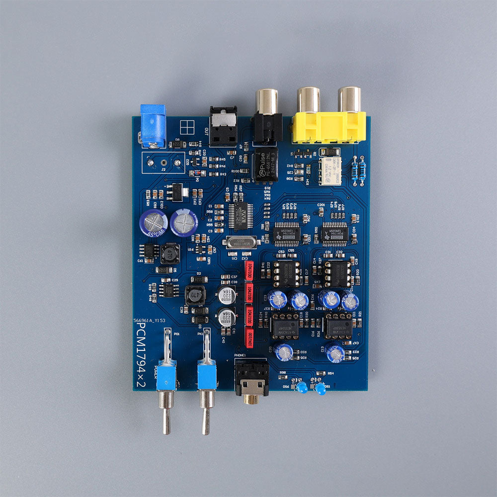 Dual PCM1794A DAC Decoder Board 24Bit 192kHz High Dynamic Range Fiber Optic Coaxial DAC Module (without Shell)