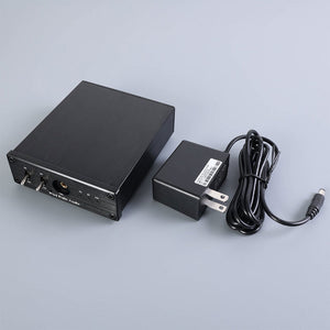 Dual PCM1794A Audio Decoder 24Bit 192kHz High Dynamic Range Fiber Optic Coaxial DAC with 12V Power Adapter (Black)