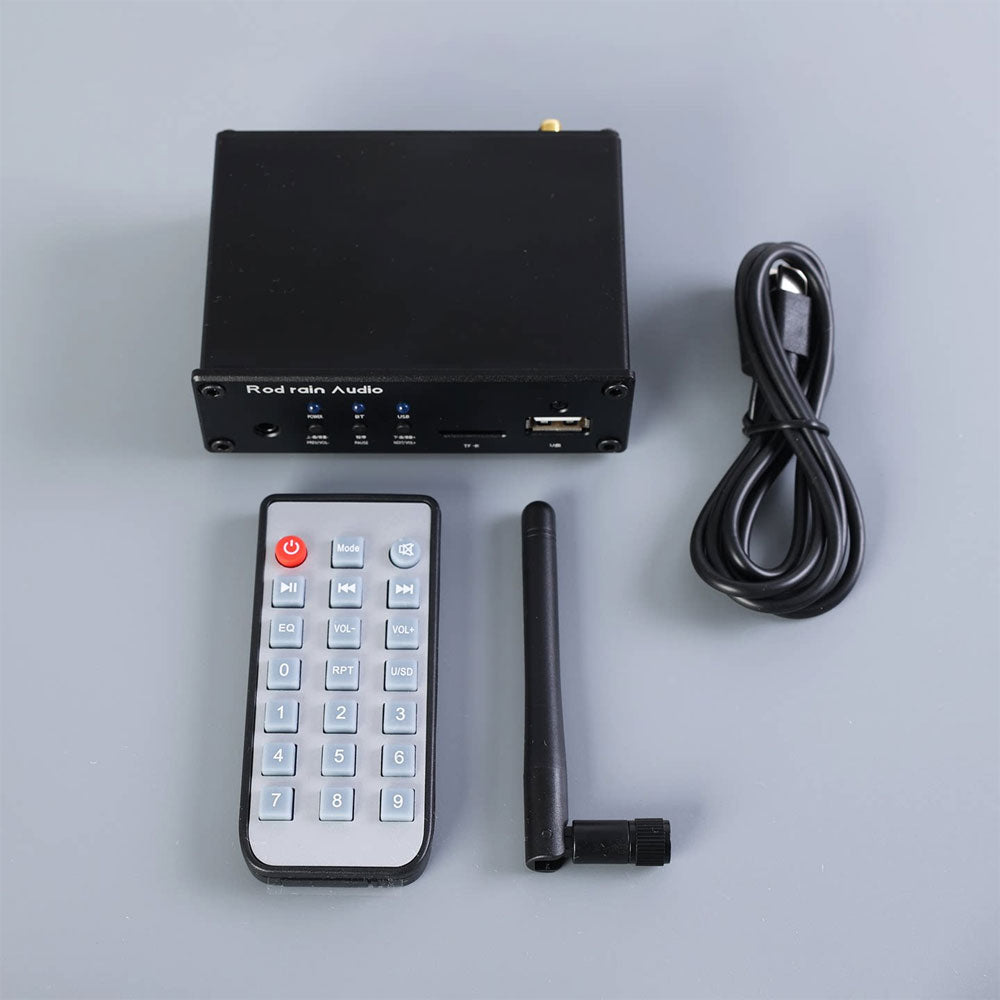 Rod Rain Audio Black B6 HiFi USB Flash Drive TF Card Multifunctional Digital Player Bluetooth5.3 Audio Decoder ES9028Q2M DAC
