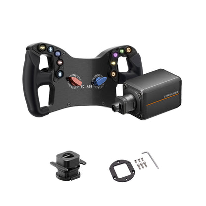 Original 25Nm Wheel Base for Simucube 3 Pro + GT4-USB Wheel for McLaren + Link QR + Adapter Ring